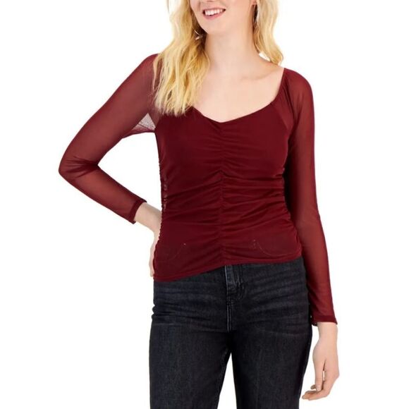 Crave Fame top size XS burgundy new with tags - Picture 1 of 8